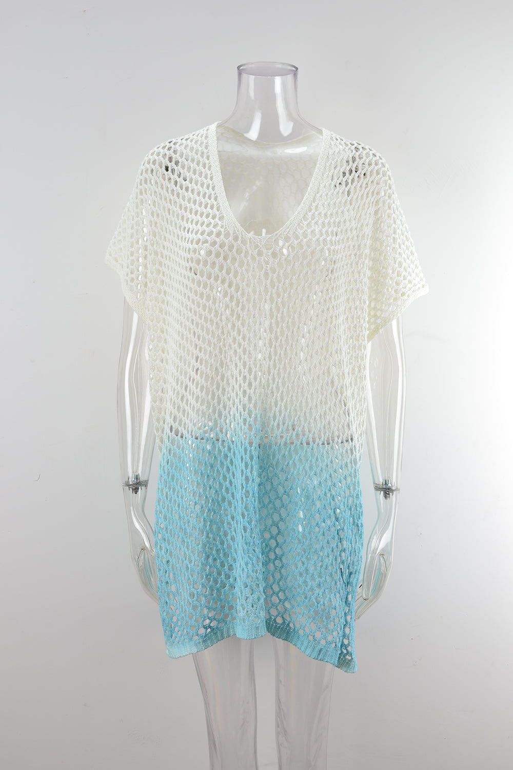 Summer Women Clothing Colorful Dyed Hollow Out Cutout Bikini Beach Dress Blouse Bella Mia